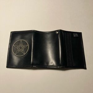 Pentacle Wallet. Symbolizes the 5 elements. Provides protection. Roebuck and RK.